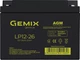 Акумуляторна батарея Gemix 12V 26Ah AGM (LP12-26) - зображення 1