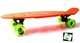 Скейтборд Пенни борд Penny Board 22" ORANGE Оранжевый Светящиеся колеса зеленые - изображение 1