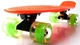 Скейтборд Пенни борд Penny Board 22" ORANGE Оранжевый Светящиеся колеса зеленые - изображение 4