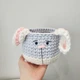 Трикотажная детская корзинка ручной работы для мелочей 12х12 см (62358213-De) - изображение 1