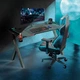 Компьютерный Игровой Стол для Геймеров GALAXHERO с LED подсветкой и Крючком для наушников и подстаканника (HC-Z-2) - изображение 4