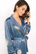 Комплект: блуза и брюки Anabel Arto 48(XL) серо-голубой цветок (63146) - изображение 3