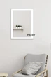 Настенное зеркало 78х60 "Facet 1801", белый мдф - изображение 1