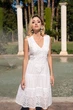 Пляжное платье с вышитой аппликацией Fresh Cotton 21F-017C 44(M) Белый - изображение 1