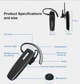 Bluetooth гарнітура New Bee LC-B30 Чорна - зображення 9