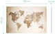 Дошка магнітно-маркерна скляна Navaris World Map Vintage, 90x60x0.4 см, коричневий (4063004017852) - зображення 6