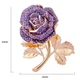 Позолоченная брошь Роза Brooch Rose сертификат - изображение 3