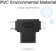 Перехідник Vention USB 3.0 Type-C / USB 3.0 OTG AF / microUSB Bм (CDIB0) (64619982) - зображення 3