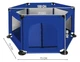Манеж детский текстильный Malatec 125 × 65 см синий 8495 - изображение 7