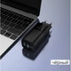 Сетевое зарядное устройство PZOZ GAN 65W (2 usb type-c + 1 usb A) Black - изображение 9