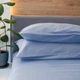 Простынь сатин 130х230 нежно-васильковая NaviHome (1SS-CF-R) - изображение 2