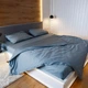 Пододеяльник NaviHome 150х210 см сатин Гольфстрим сине-зеленый - изображение 1