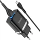 Мережевий зарядний пристрій HOCO N1 Ardent single port charger Micro USB cable 12W Black - зображення 3