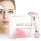 Набор гуаша Jade Roller ролик и скребок галочка из Розового кварца - изображение 3