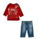 Костюм : Джемпер, джинси Losan Mc baby boys (017801703/579) Червоний M3-62 см - зображення 2