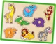 Вкладыши Монтессори Viga Toys Дикие животные, деревянный пазл для малышей (50019) - изображение 1