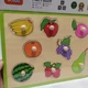 Дерев’яні вкладиші Viga Toys Фрукти Яскраві пазли-фігурки для дітей (50020) - зображення 4