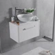 Тумба Fancy Marble Fiji 70 зі стільницею і умивальником Mona 420 Білий - зображення 3