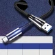 Кабель ColorWay USB - USB Type-C (M/M), Zinc Alloy + Led, 2.4 А, 1 м, Black (CW-CBUC035-BK) - изображение 5