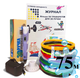 3D-ручка з Еко Пластиком 75м (15 кольорів) c Трафаретами з LCD екраном 3D Pen 2 Original Purple - зображення 1
