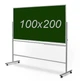 Доска поворотная UkrBoards магнитно-меловая двусторонняя 100 x 200 см - изображение 1