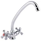 Смеситель для кухни Lidz Lamb 271F двухвентильный LDLAM271FCRM21889 Chrome - изображение 1