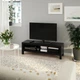Тумба під телевізор IKEA (ІКЕА) LACK 120x35x36 см чорно-коричнева 204.989.37 - зображення 3