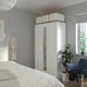 Гардероб IKEA BRIMNES с 3 дверцами 117x190 см белый (404.079.22) - зображення 4