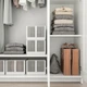 Гардероб IKEA BRIMNES с 3 дверцами 117x190 см белый (404.079.22) - зображення 5