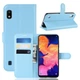 Чехол Luxury для Samsung Galaxy A10 2019 (A105) книжка голубой - изображение 1