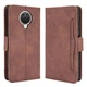 Чохол-книжка з кишеньками Deexe Wallet Stand для Nokia G10 / G20 - Brown - зображення 2