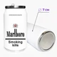 Термобанка Marlboro 350 мл (31091-1639) термокружка термос из нержавеющей стали с трубочкой - изображение 6