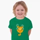 Детская футболка Гарфилд (Garfield) (25186-1944) 122-128 см Хлопок Зеленый - изображение 4