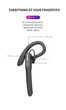 Гарнітура Bluetooth Kebidu M8 Black - зображення 6