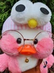 Мягкая игрушка уточка "Cafe-mimi duck в розовой вязаной кофточке 30 см. - изображение 5
