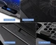 Подставка, столик для ноутбука с кулерами Laptop Cooler S18 с подсветкой до 17 дюймов + ЖК экран - изображение 4