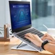 Подставка для ноутбука на стол Baseus Laptop Stand Portable Pro, до 16 дюймов, Серебристый - изображение 7