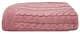 Вязаный плед Sewel OW383 180х130 Розовый (2000000274843) - изображение 1