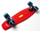 Скейтборд Пенни борд Penny Board 22" RED Красный Светящиеся колеса - изображение 7