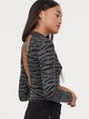 Блуза-боді H&M S чорно-сіра (1203-236) - зображення 2