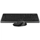 Комплект (клавиатура + мышь) A4Tech FG1010 Black/Grey USB - изображение 2