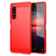 Чохол Lenuo Carbon Fiber для Sony Xperia 1 II Red - изображение 1