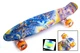 Скейтборд Пенни борд Penny Board 22" ACID Разноцветный Светящиеся колеса - изображение 1
