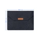Войлочная обложка AIRON Premium для ноутбука 13,3" - Dark Gray - изображение 4