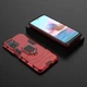 Чехол Fiji Ring для Xiaomi Redmi Note 10 / Note 10S бронированный бампер с кольцом красный - изображение 4