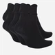 Набор женских носков коротких хлопковых Nike U Nk Everyday Ltwt Ns Band SX7679-010 34-38 6 пар Черные (888408294708) - изображение 2
