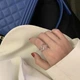 Каблучка жіноча металева срібляста - зображення 1