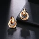 Серьги узелок металлические золотистые - изображение 2