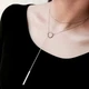 Ланцюжок срібний тонкий з колечком та паличкою - зображення 1
