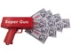 Пістолет котрий стріляє грошима Super Gun червоний - зображення 1